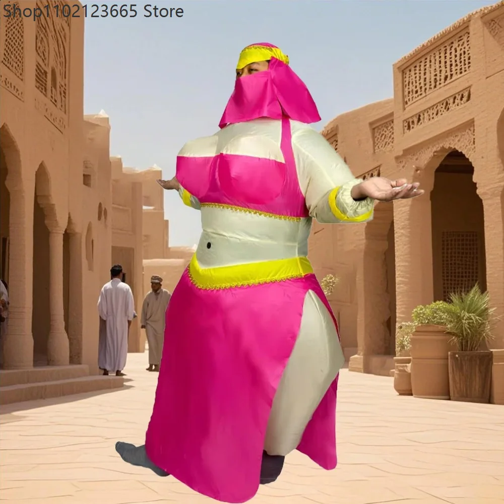 

Arab Sumo Clothing Inflatable Sultan Dancer Set for Adult Party Cosplay Halloween Festivals Stage Costumesage Costume Mascot