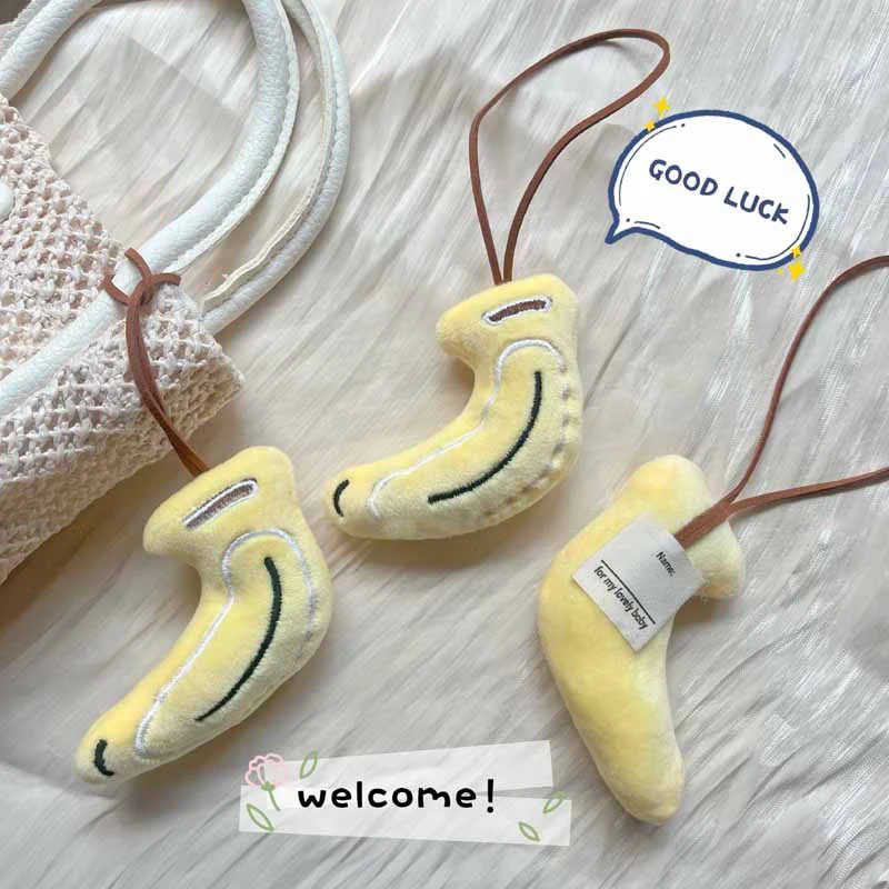 Cute Banana Bag Decoration Pendant Pet Cat And Dog Toy Creative Small Gift Pendant