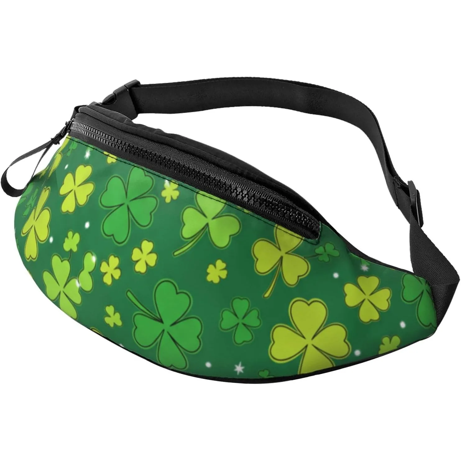 

St. Patrick'S Day Shamrock Waist Pack Outdoor Sports Fanny Pack Casual Crossbody Chest Bag, Fashion Adjustable Irish
