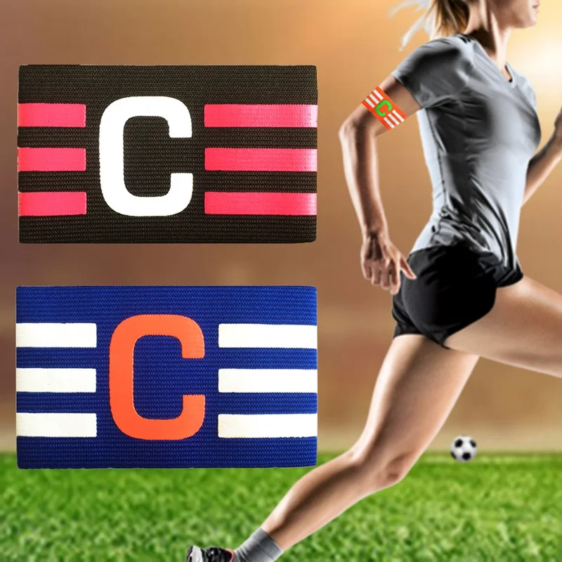 Durable Armband Soccer Football Training Arm Bands Adult Children Captain Sports Bands Team Exercise Breathable Elastic Armbag