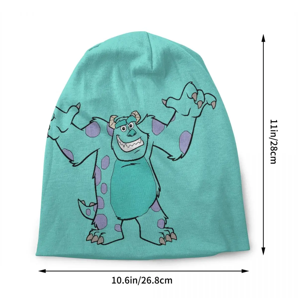 Custom Monsters University Cartoon Skullies Beanies Caps Unisex Winter Warm Knit Hat  Fashion Adult Bonnet Hats Outdoor Ski Cap