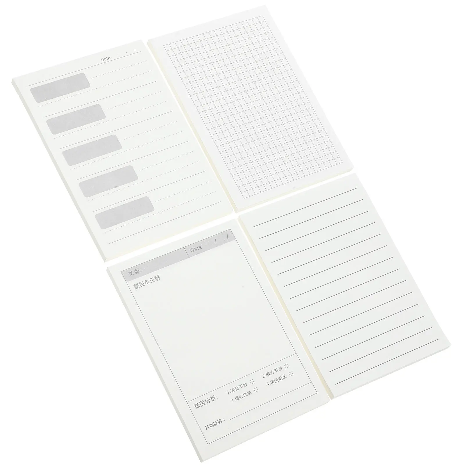 

4 шт. блокноты для заметок, карманные отрывные блокноты для школы, офиса, дома, маленькие клейкие закладки, портативный блокнот для письма, этикетки