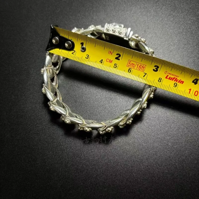 سوار الفضة التبتية سوار الموضة شخصية مجوهرات بسيطة صنعة بديعة زوجين الرجال النساء هدية