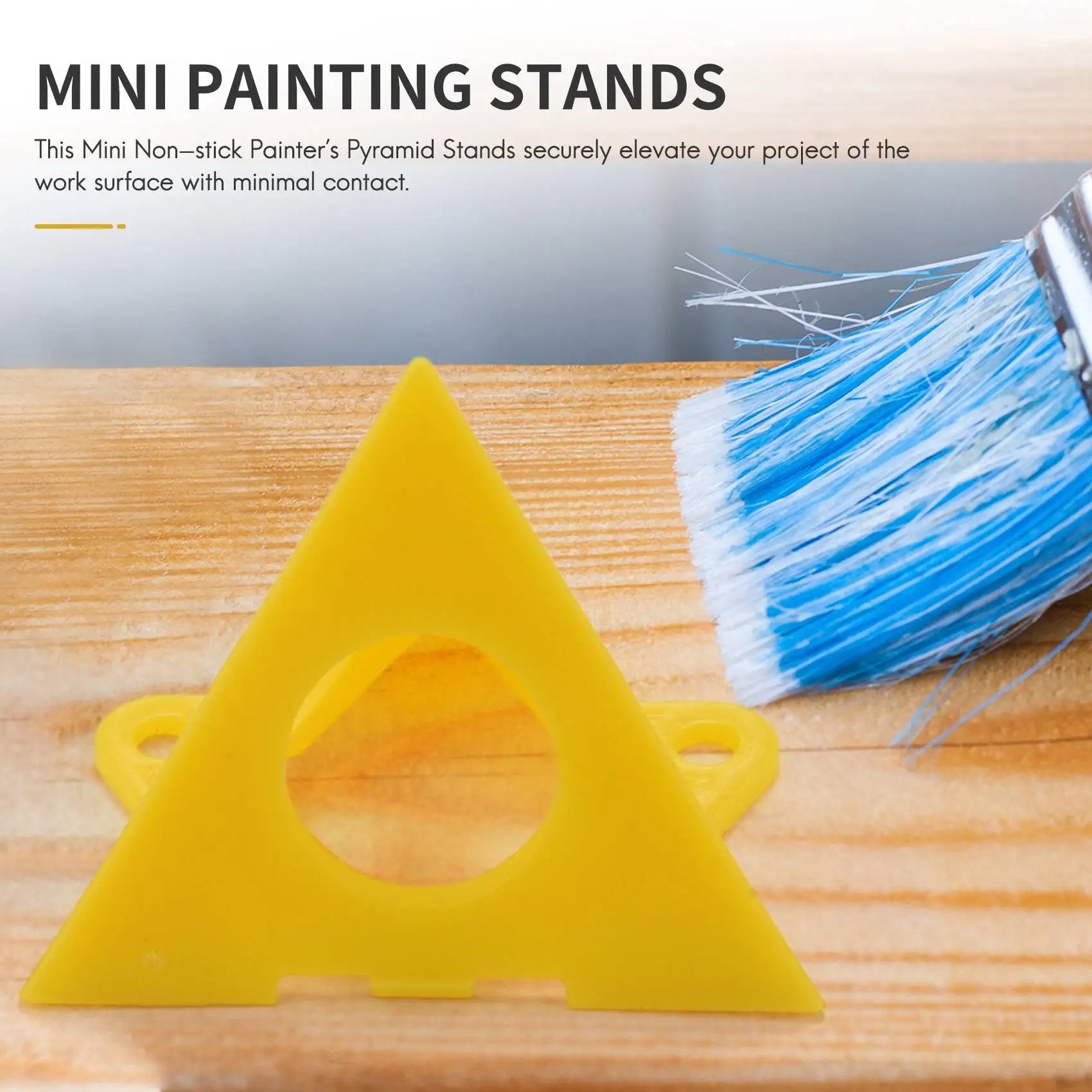 Stylish-20Pcs Painter's Pyramid Stands,Cabinet Paint Stands For Canvas Cabinet Door Risers,Pouring Paint Canvas Support Stands