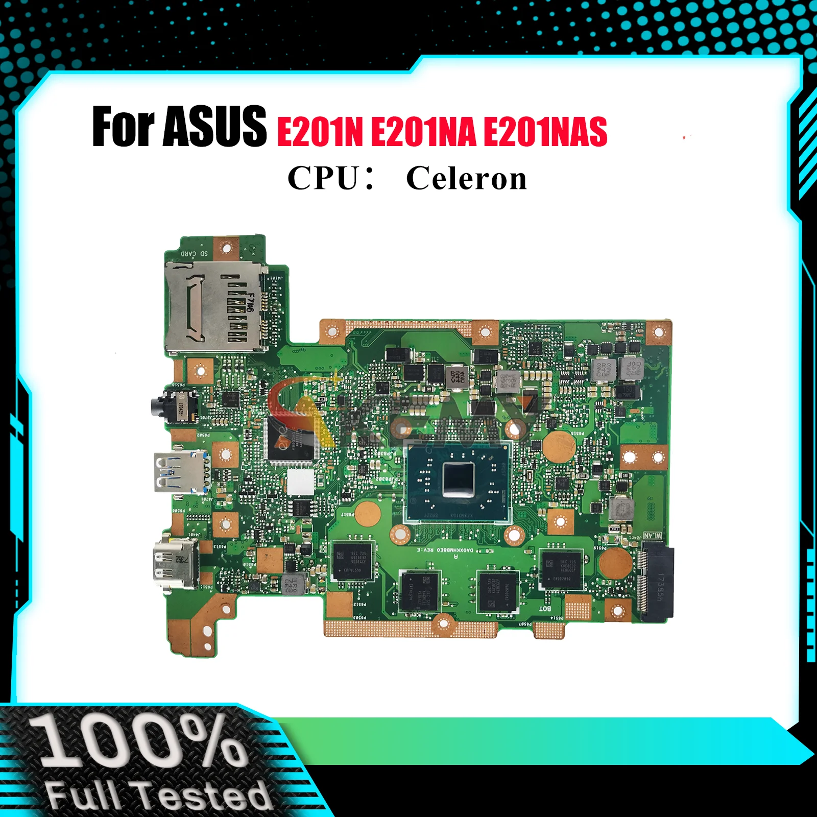 

E201NA Laptop Motherboard For ASUS EeeBook E201NAS E201NA E201N Notebook Mainboard With Celeron CPU 100% tests OK fast shipping