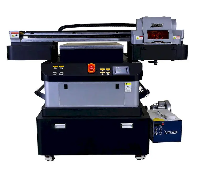 New Design TecJet Top Resolution Choice UV Flatbed Printer For All flat materials Printing Machine with Toshiba Head