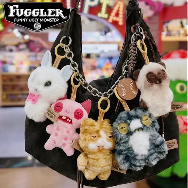 

Hot Fuggler Genuine Dark Lane Night Cat Series Blind Box Teeth Monster Cute Ugly Doll Toy Hanging Decor Toy Girl Birthday Gift