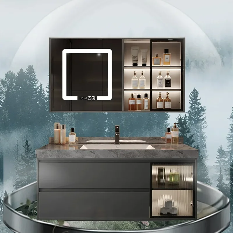 

Luxury Drawers Bathroom Cabinet Decorations Skincare Modern Space Saver Partitions Cupboard Organizer Gabinete Home Furniture