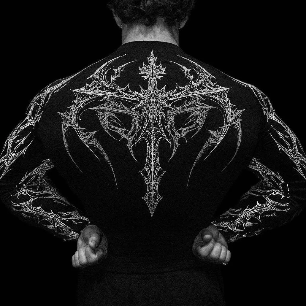 New Battle Axe Long Sleeved Hot Men's and Women Fitness Top Autumn Sports Training Gym Base Shirt Dark Top T-shirt