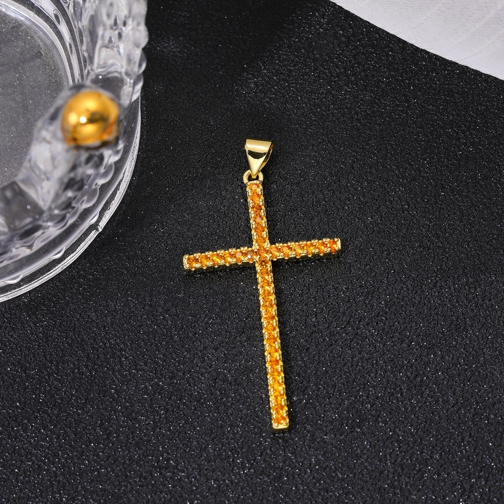 Juya 18 Karat echt vergoldeter religiöser Rosenkranz, christlich-katholisches Kreuz, Anhänger, Schmuckherstellung, Zubehör, Kunsthandwerk, böser Blick, Charms – Detail 26
