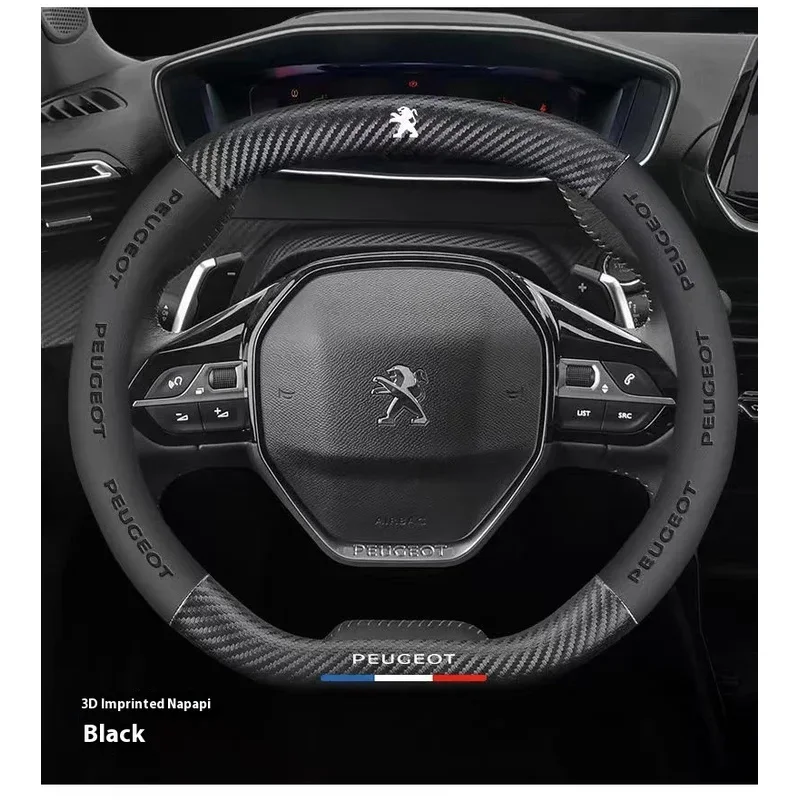 

Car Steering Wheel Cover For Peugeot 106 107 108 206 207 208 301 307 308 406 407 408 508 607 2008 3008 4008 5008 GT RCZ Rifter