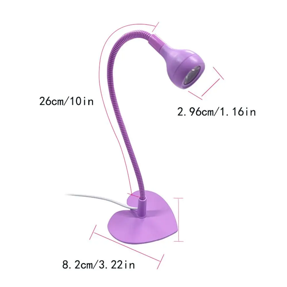 360 Degree Adjustable UV LED Nail Lamp USB Plug In Quick Drying Gel Polish Curing Dryer Foot Pedal Switch Love Base view 6