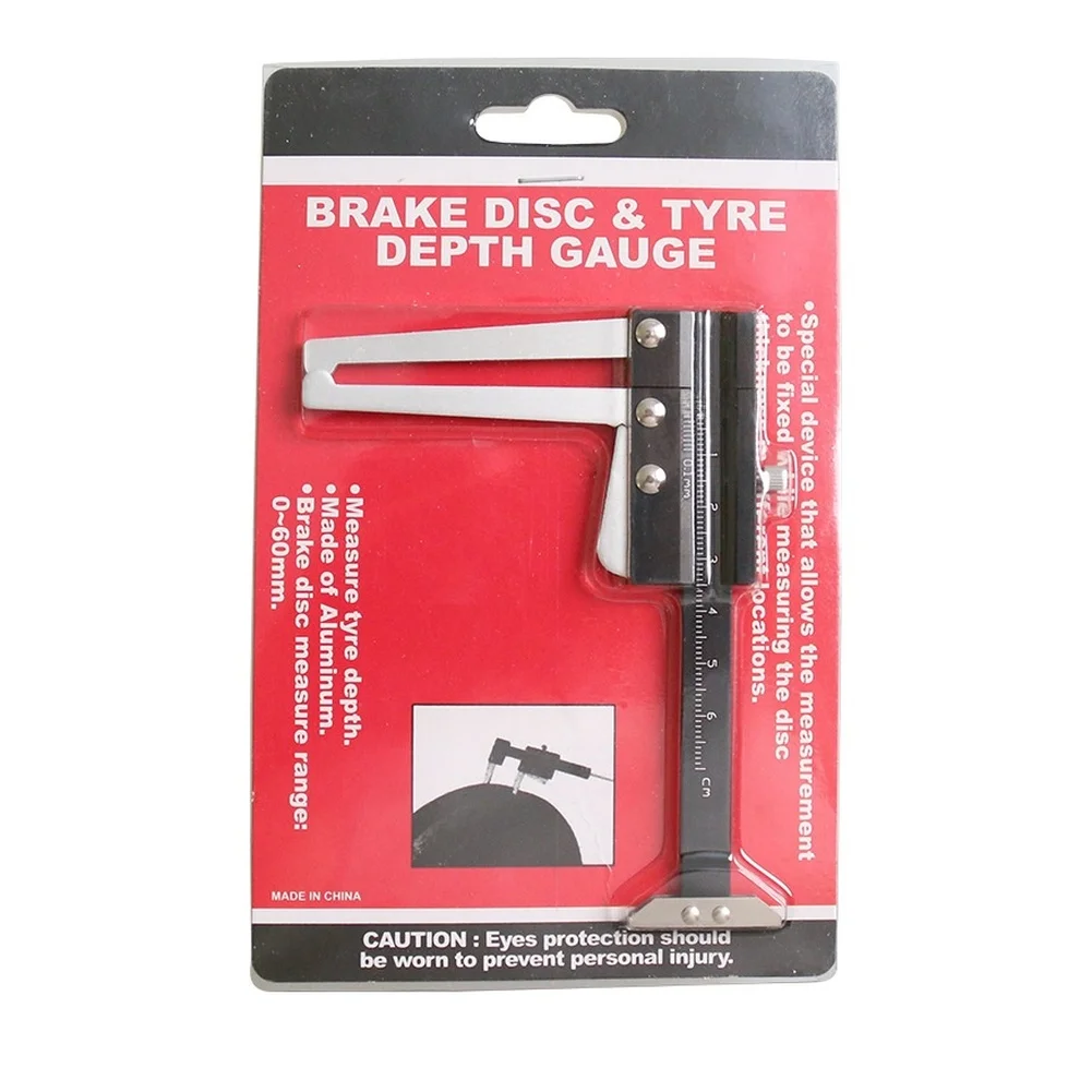 Stainless Steel Caliper Tool for Accurate Brake Rotor Thickness and Tire for tread Depth Readings All Vehicle Types