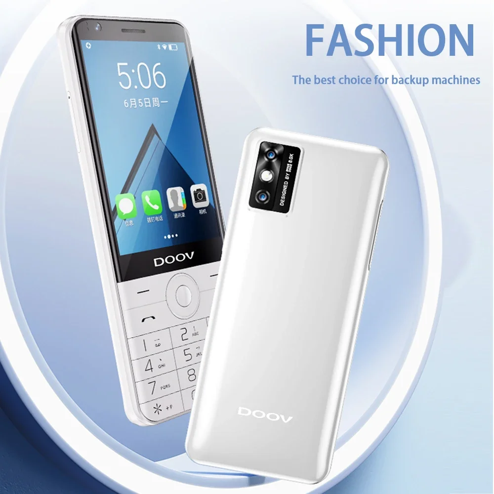 UNIWA DOOV R17 Pro Ponsel 4G Layar Sentuh Pintar Ponsel Keypad Android 13 3.54 "4GB 64GB 2300MAh Whatsapp Keyboard Ibrani