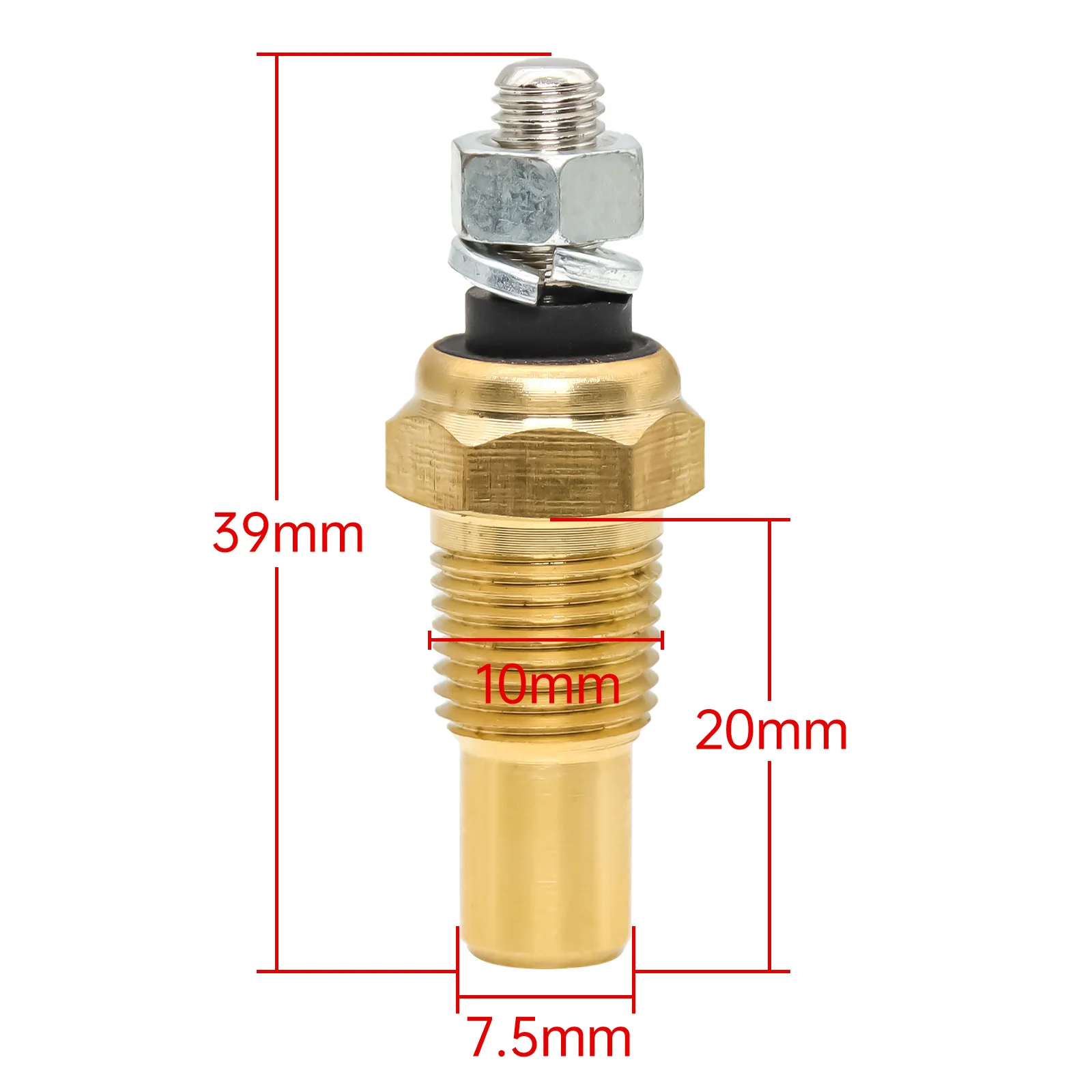 Water Temperature Sensor 1/8 NPT Temp Unit Sender Electric Sender for Water Temp Indicator Car Accessories Transmitter Sensor