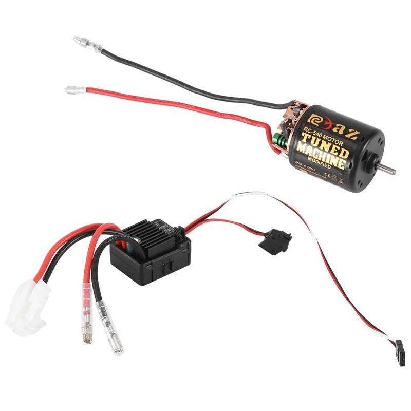

A19Q-540 Матовый двигатель с матовым ESC 1060 60A 2-3S Lipo Водонепроницаемый электрический регулятор скорости для RC 1/10 Гусеничный автомобиль