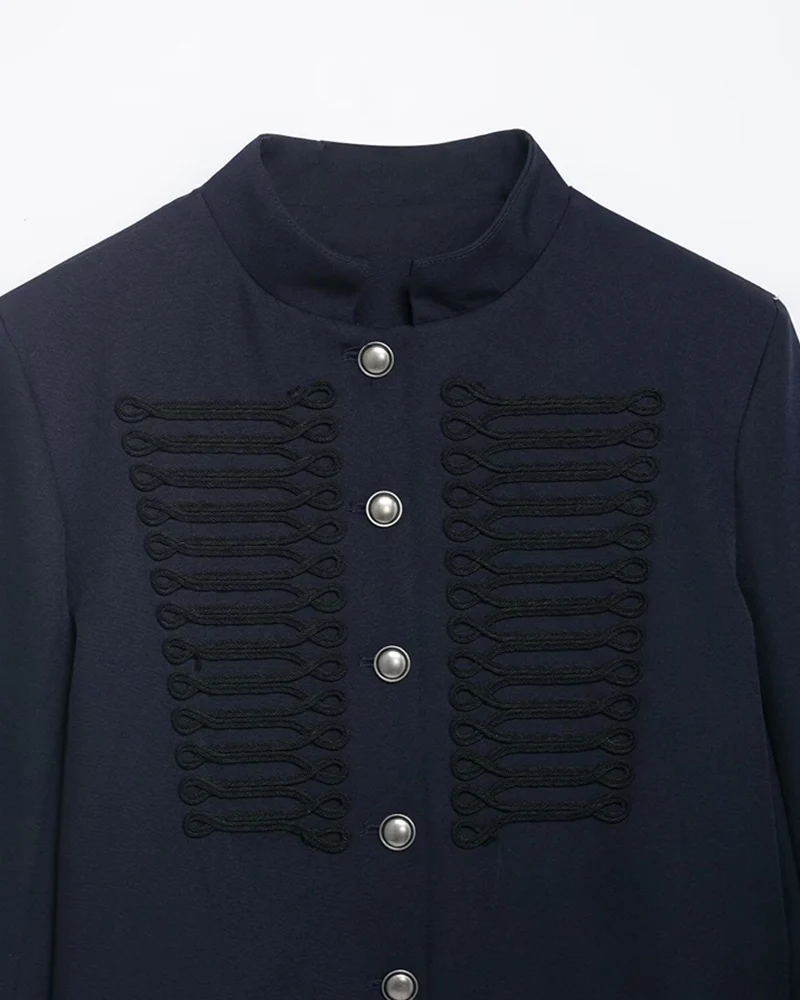 Women's Jacket 2026 New Spring Autumn Long Sleeve Button Single-Breasted Short Jacket Personality Fashion Female Outerwear