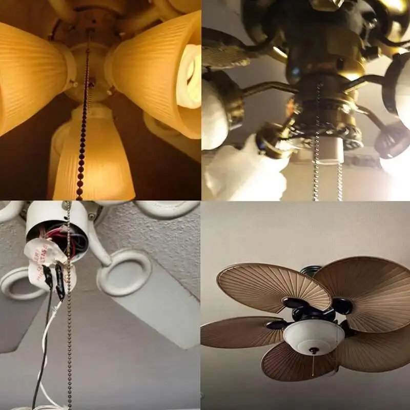 Zing Ear ZE-110 3Way Speed Fan Ceiling Pull Chain Light Switch