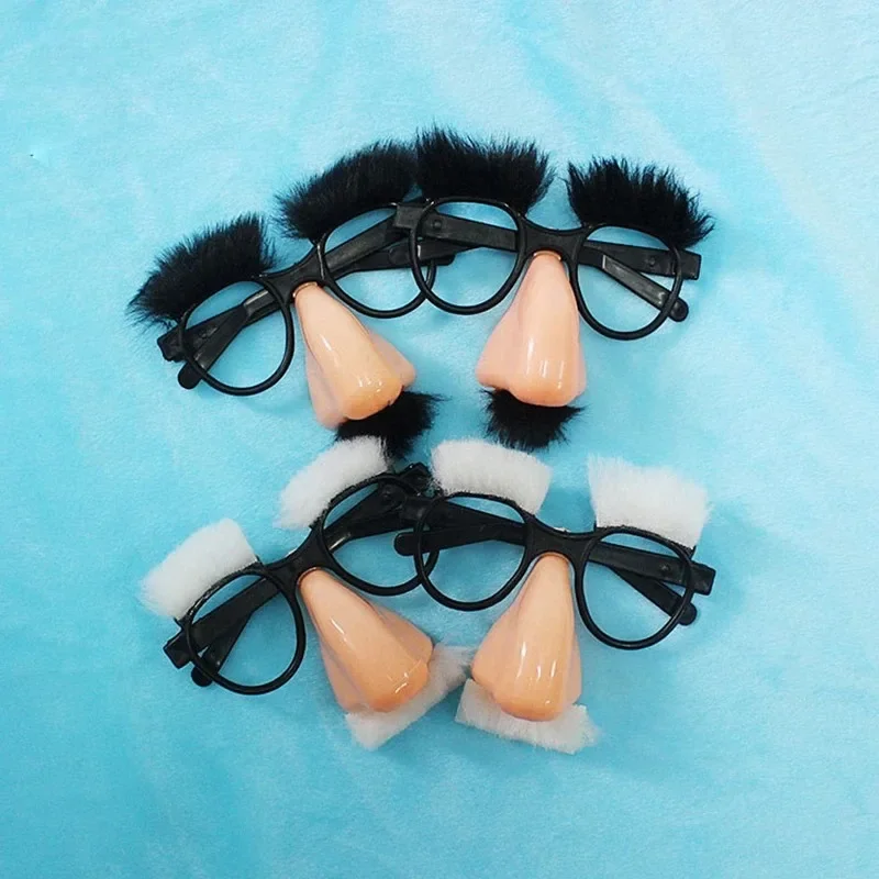 Lunettes de cosplay pour enfants, olympiques de masade Tim, lunettes avec grand antarctique, vêtements drôles pour enfants, magicien, vieil homme, fête d'Halloween