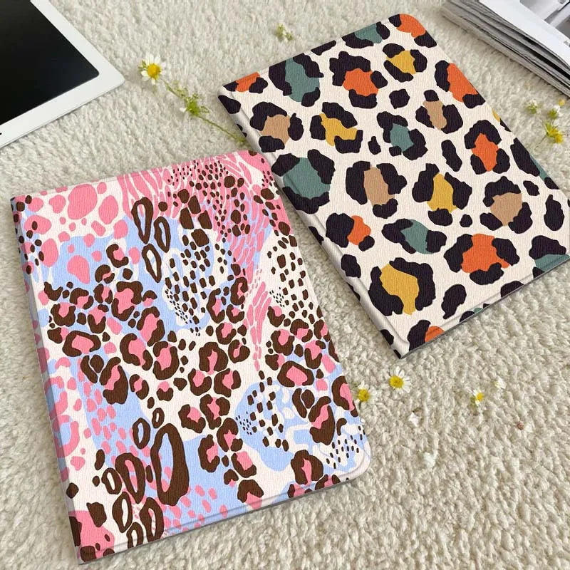 

Cartoon Leopard Pink Pattern Tablet Case For Xiaomi Redmi Mini Pad SE K 2 4 5 6 7 8 2023 2025 11 8.8 11.2 10.1 Pro Gift