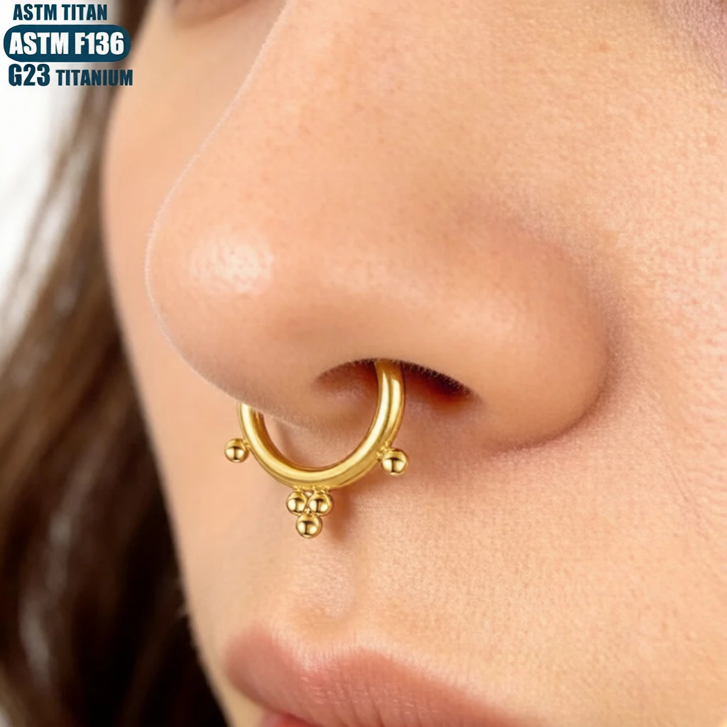 Clicker Ring Seamless - Piercing Septum in Titanio F136 16G,