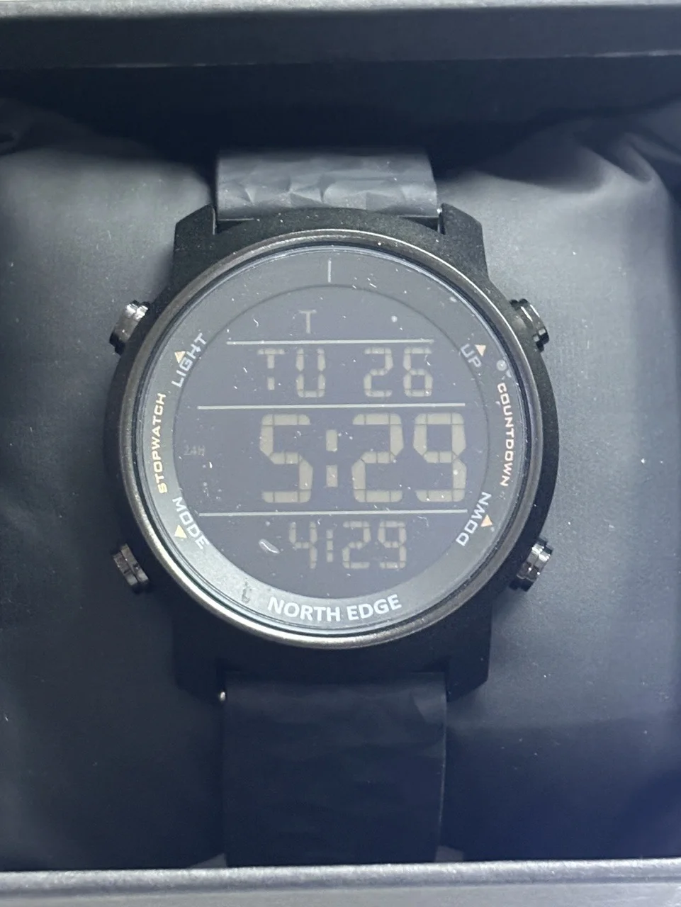 Military Stopwatch NORTH EDGE Sport Men's Digital Watches Waterproof Second Time Alarm Back Light Countdown LAKER Smart Clock