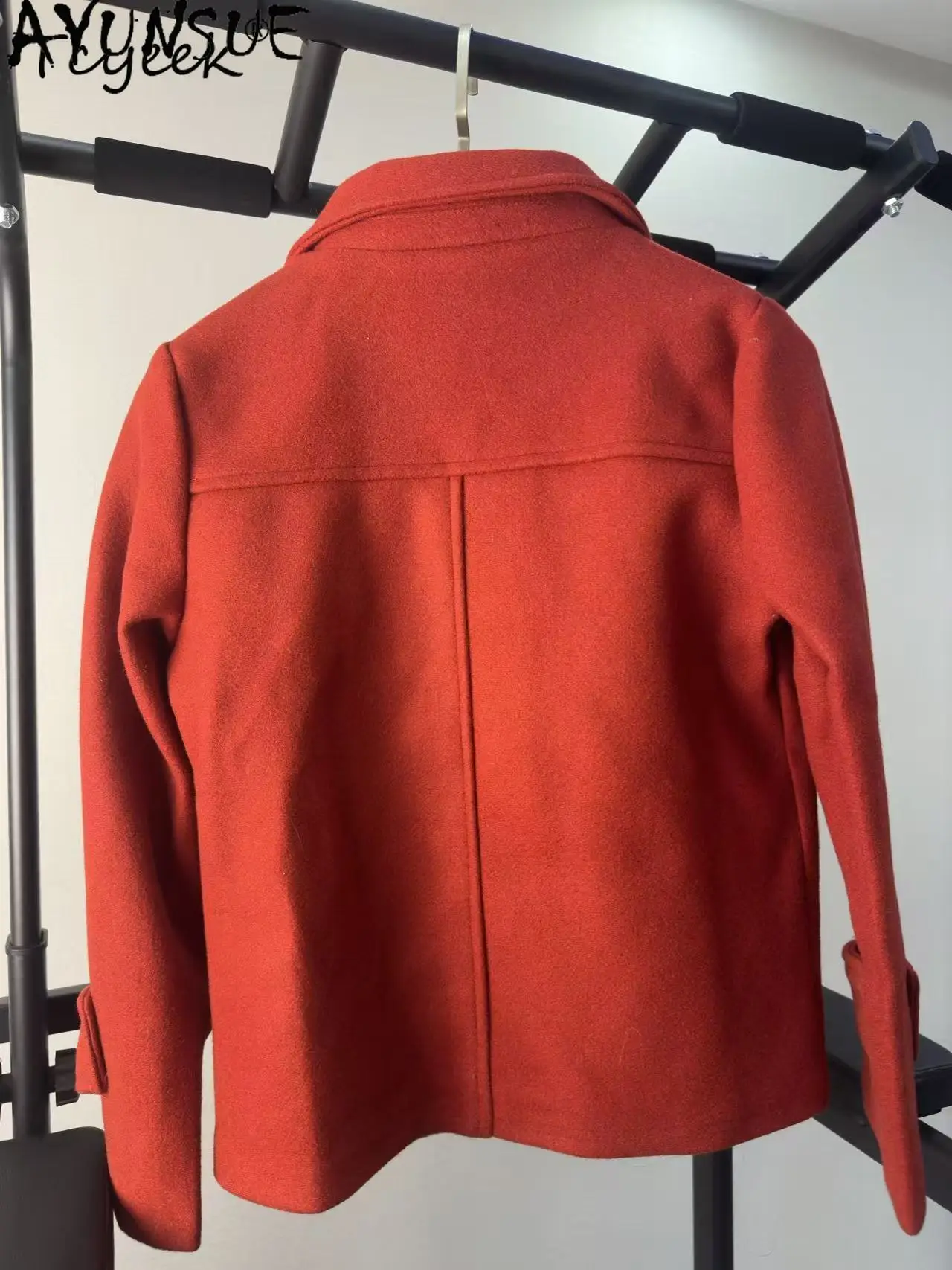 AYUNSUE سترة صوف حقيقية للنساء ملابس شتوية دافئة معاطف نسائية موضة معطف فريد تعزيز عيوب صغيرة لا استرداد لا تبادل #2