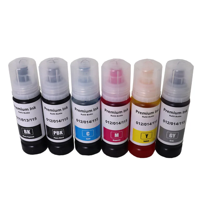 552 554 011 012 013 014 114 115 116 Refill Ink 70ML for Epson L8160 L8168 L8180 L8188 ET-8500 ET-8550 EW-M873T EW-M973A3T