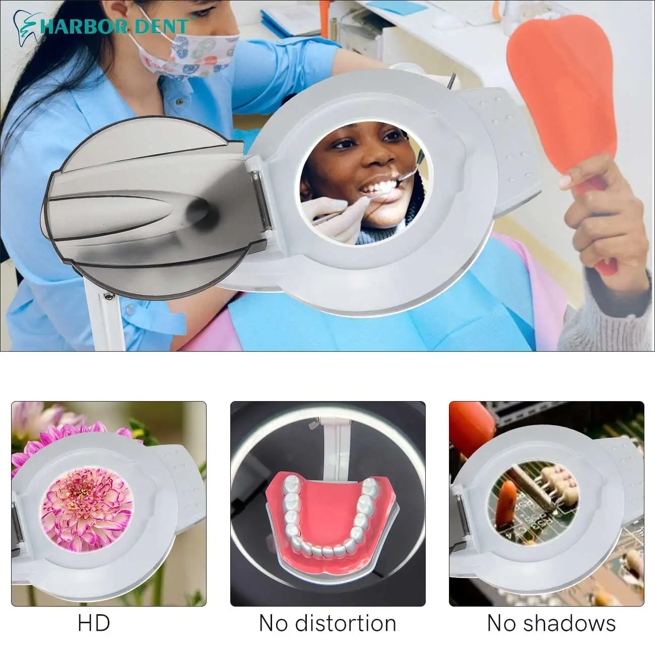 3XNew Luminous Magnifying Glass Monochrome LED Magnifying Glass for Soldering Iron Repair/Table lamp/Skincare BeautyTools/Dental