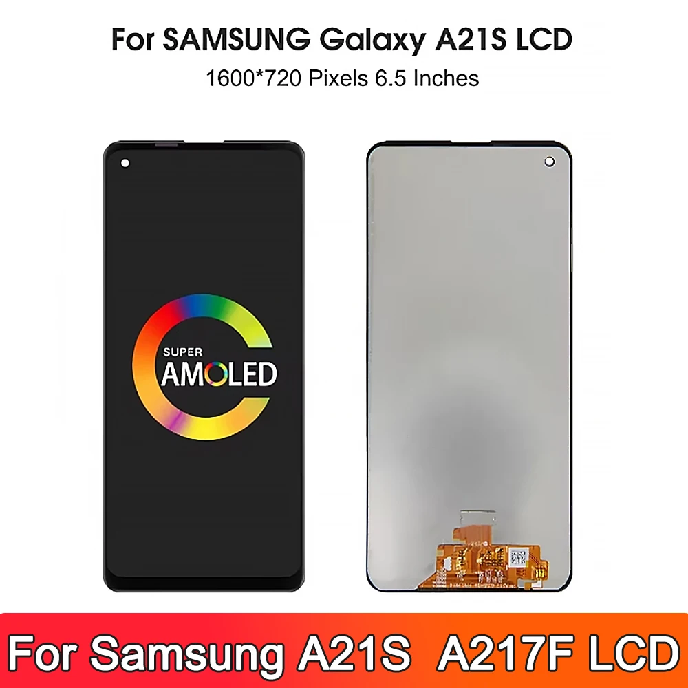 6.5 ''TFT LCD สําหรับ Samsung Galaxy A21S A217 A217F/DS จอแสดงผล LCD Touch Screen Digitizer เปลี่ยนชิ้นส่วนจอแสดงผลหน้าจอ