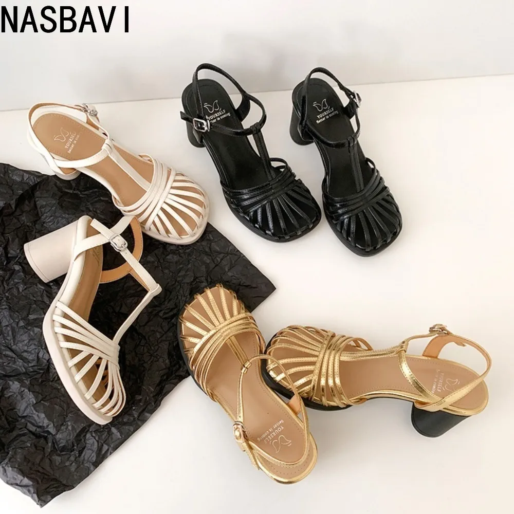 Women Sandals Large Size Designer Brand Banquet Wedding Shoes Summer Hollow Beach Gladiator Sandalias Top Quality Gold Silver