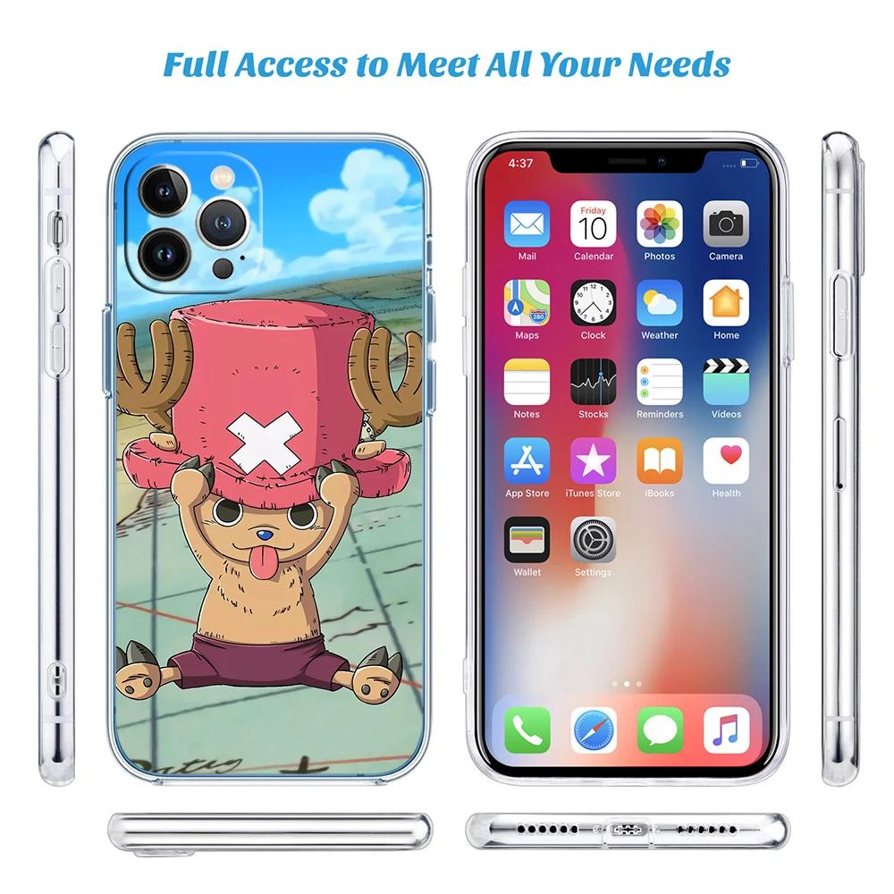 OH46 One Piece Chopper Soft Shell Transparent Phone Case for Motorola Moto G7 G8 G9 G84 G85 G73 G24 G15 Z2 Play Power Plus view 6
