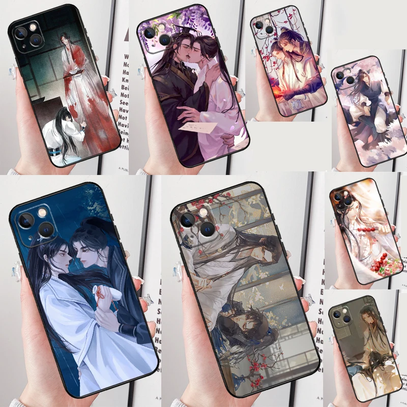 The Husky and His White Cat Shizun Funda Case For iPhone 16 11 12 13 14 15 Pro Max Plus Mini X XR XS Max SE 2020 2022 Cover