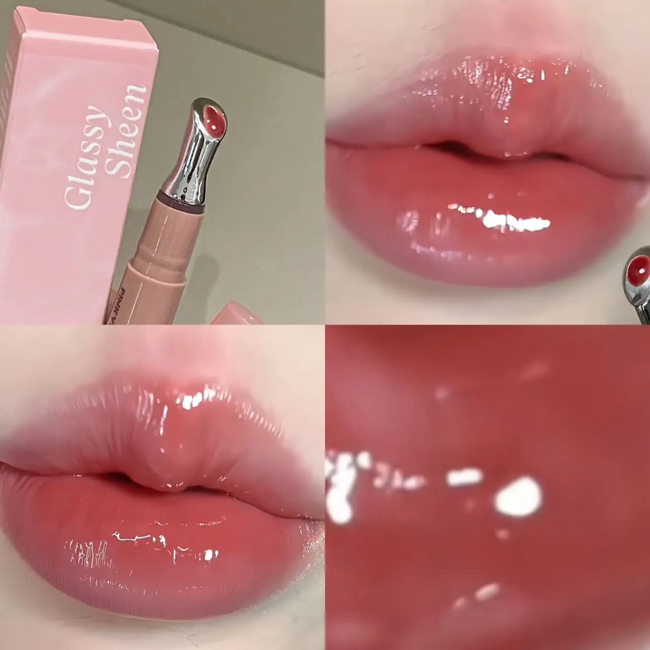 Pinkyfocus Siero idratante Lucidalabbra - Texture gel leggera, aspetto trasparente a specchio rugiadoso, grassoccio e idratante