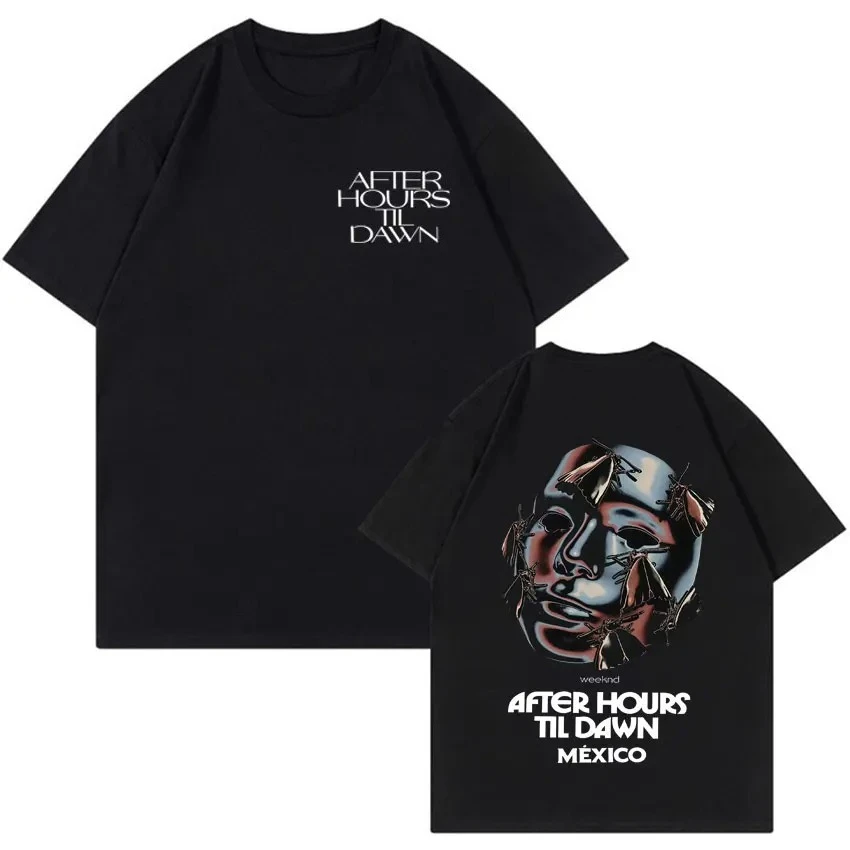 Harajuku Retro Tshrits The Weeknd Camiseta After Hours Til Dawn 2026 World Tour Fashion Cotton Short Sleeve Tshirt Cozy Clothing