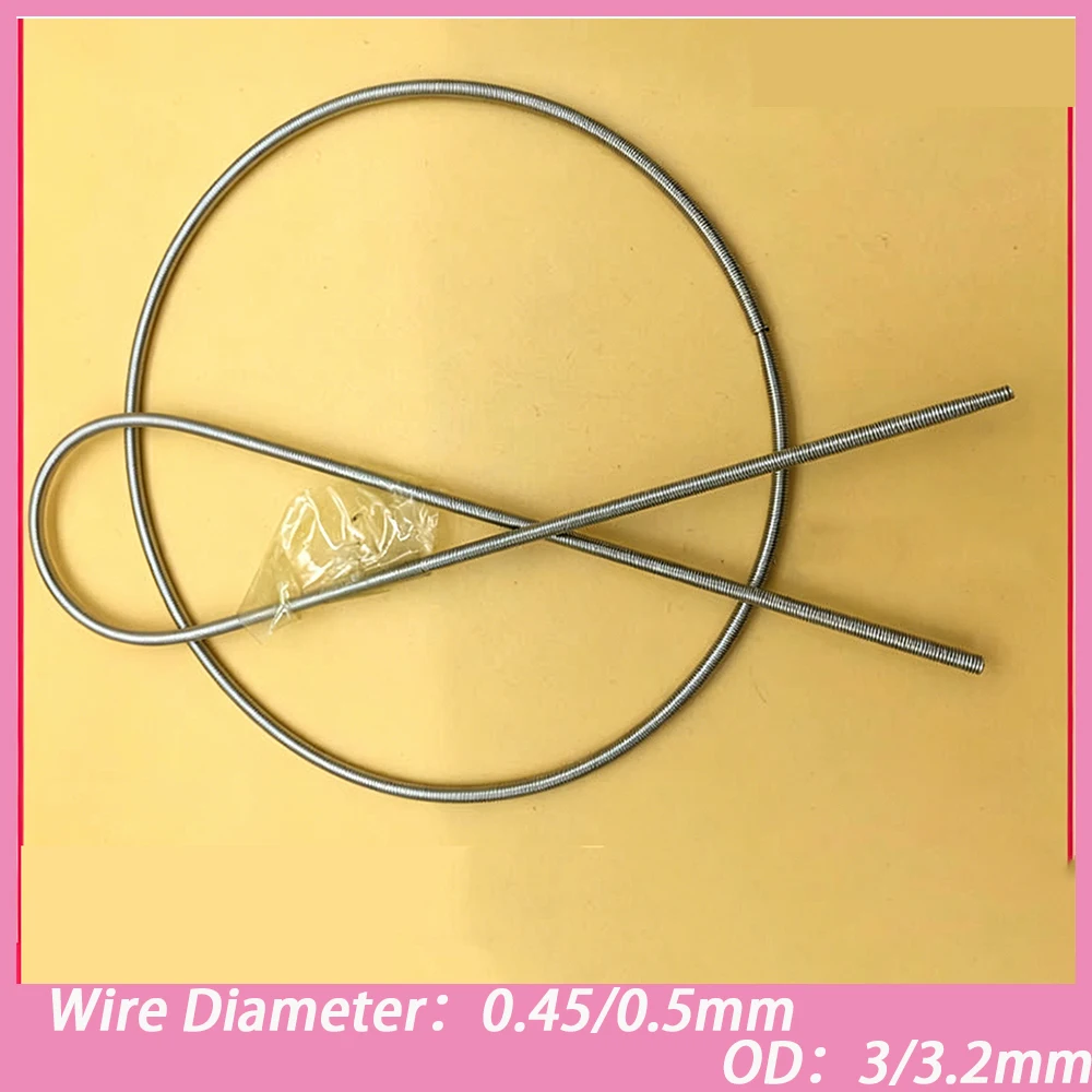 10Pcs Pointed/Hooked Oil Seal Spring Steel Tension Spring CS 0.45/0.5mm OD 3/3.2mm Hot Sealing Cutting Bag Making Machine Parts