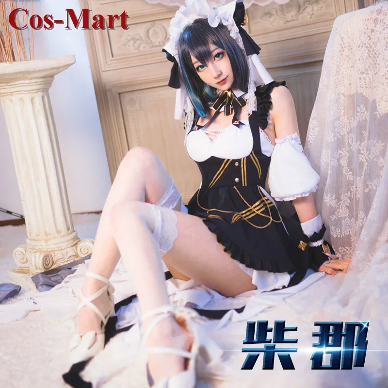 Cos-Mart Gioco Azur Lane Cheshire Costume Cosplay Gatto carino Splendido abito formale Set completo Attività Gioco di ruolo per feste Abbigliamento S-XL