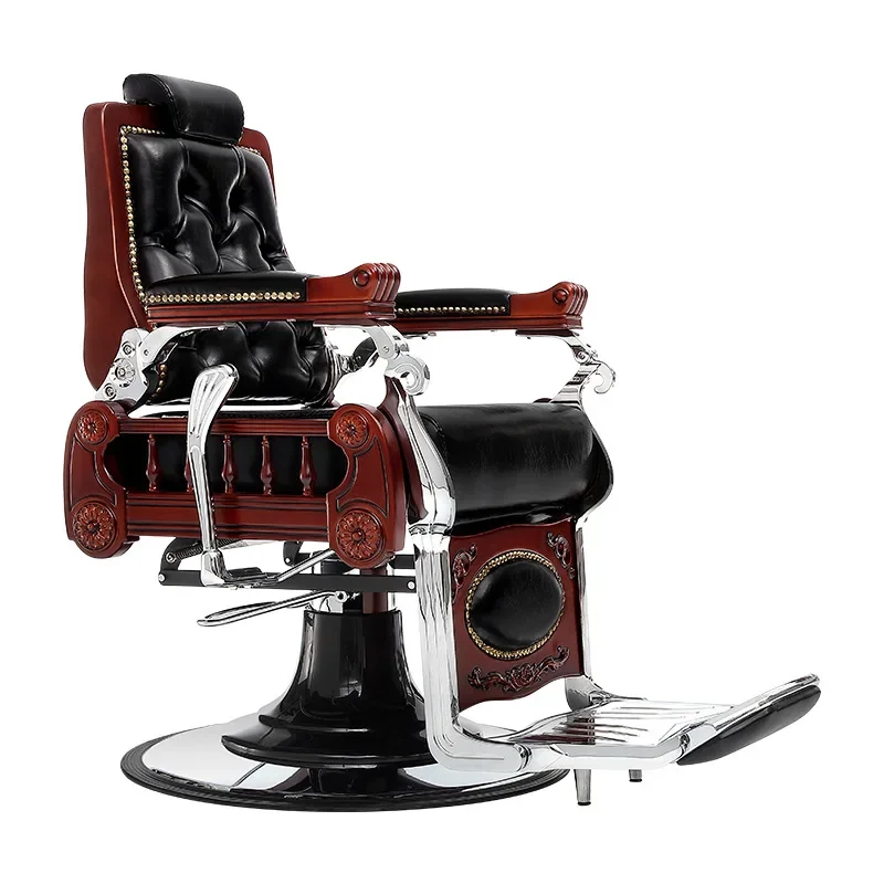 Barber shop special men's hair cutting chair, reclining hair trimming chair