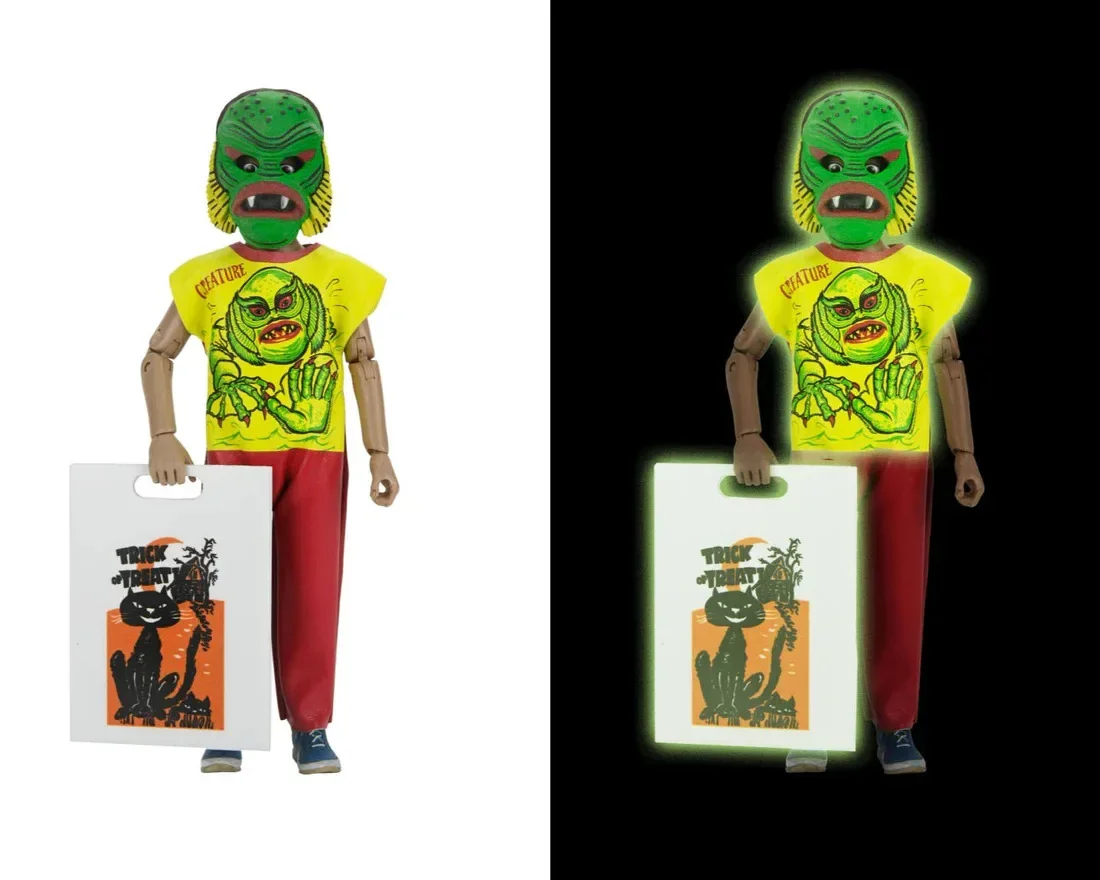 NECA Ben Cooper Costume Kids Collection Glow-In-The-Dark Costumed Action Figures Creature Dracula Frankenstein Phantom Vampire