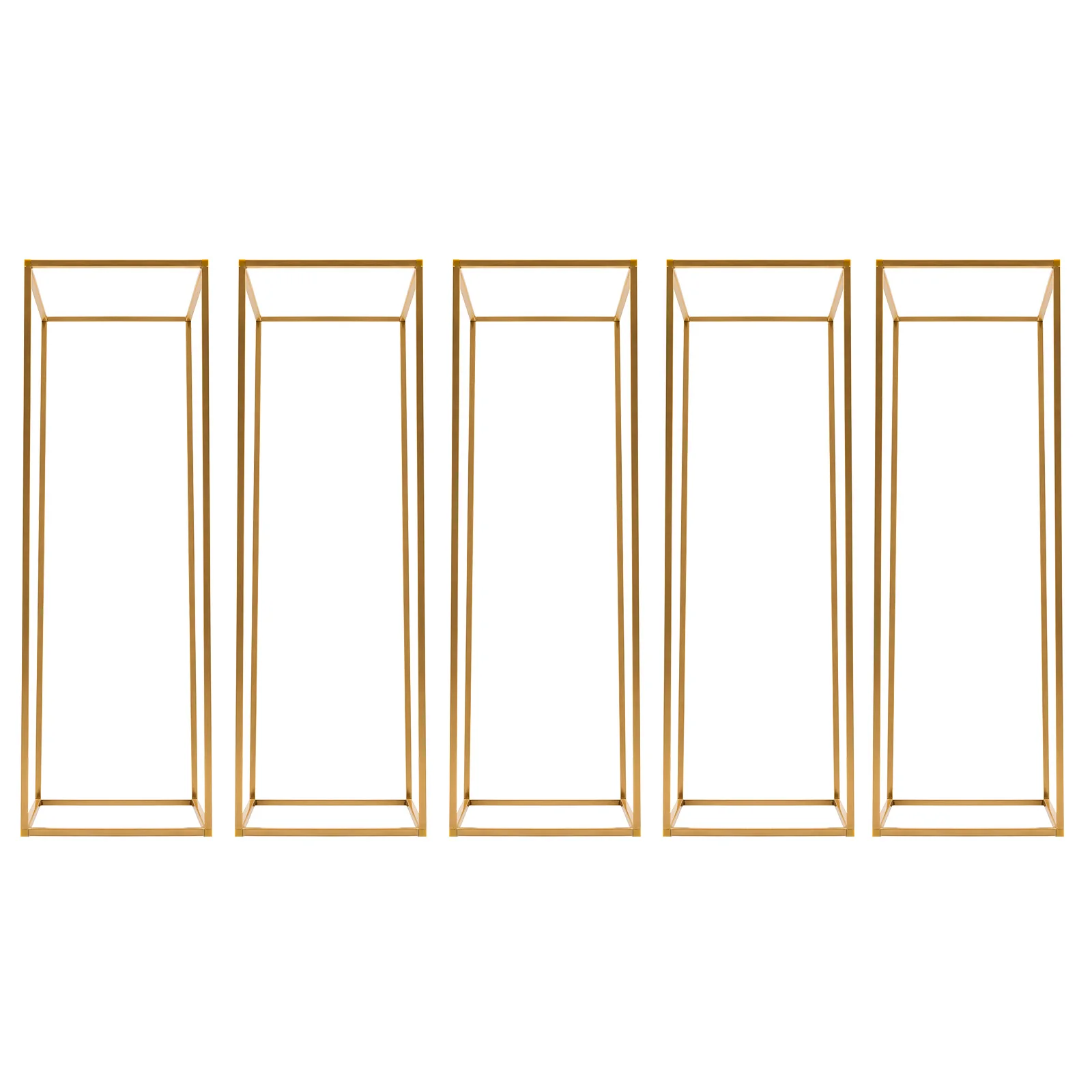 5PCS 60cm/80cm Metal Wedding Flower Vase Gold Wedding Flower Stand Wedding Table Centerpiece for Party, Events, Home Decor