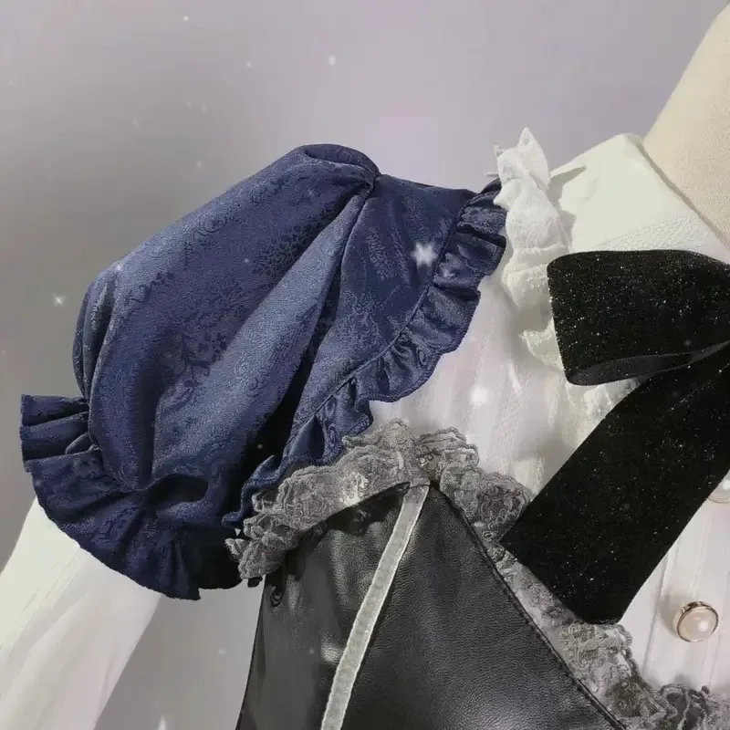 Deux maladies modèles foncés aussi besoin d'être amoureux Cosplay, robe gothique, jeu de petit oiseau, Anime Cosplay Six fleurs