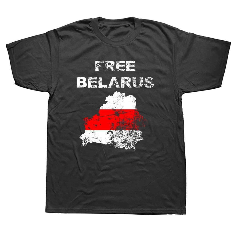 Cotton Soft Tshirt Funny Free Belarus Map Flag Graphic T Shirts Streetwear Short Sleeve Birthday Gifts Summer T-shirt Mens Tees