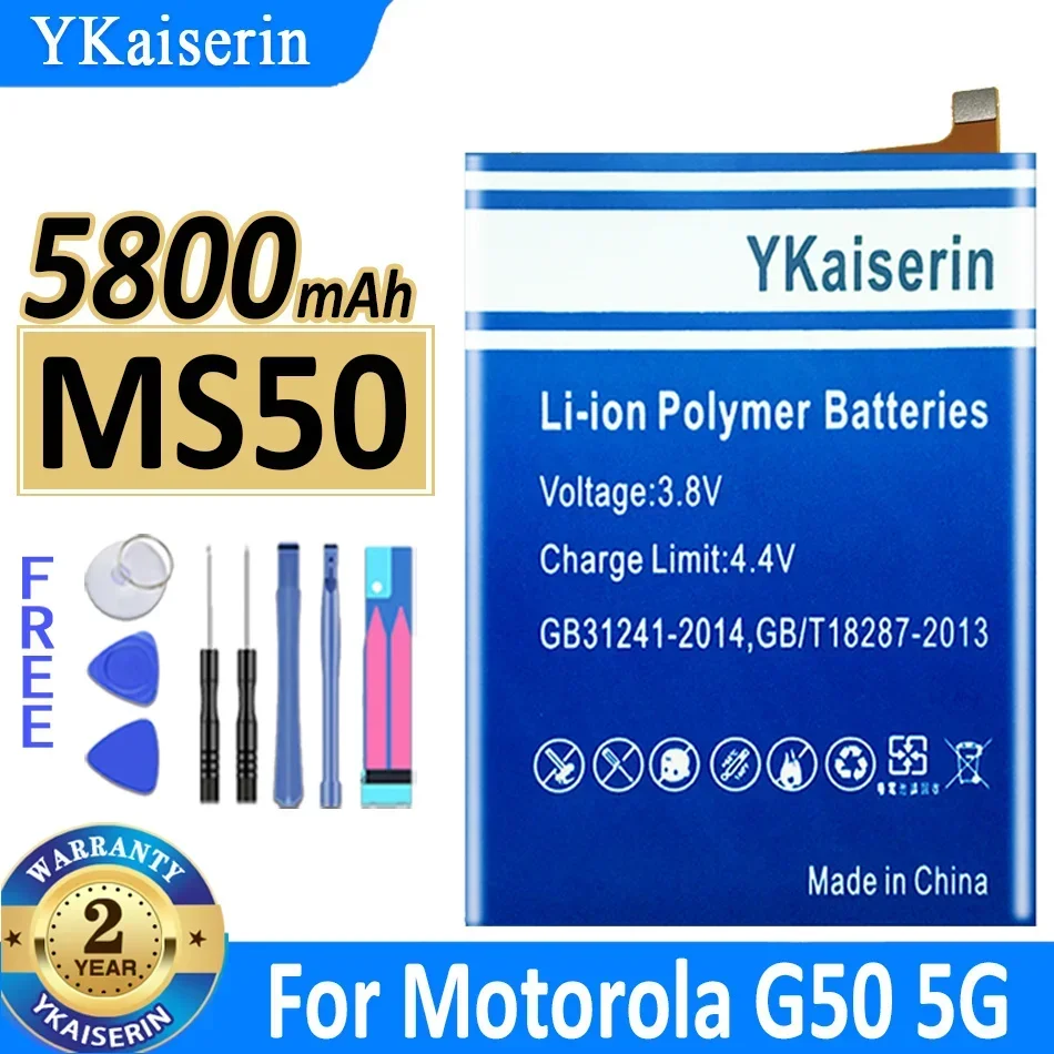 

Аккумулятор YKaiserin MS50 5800 мАч для Motorola Moto G50 5G XT2149-1 Bateria