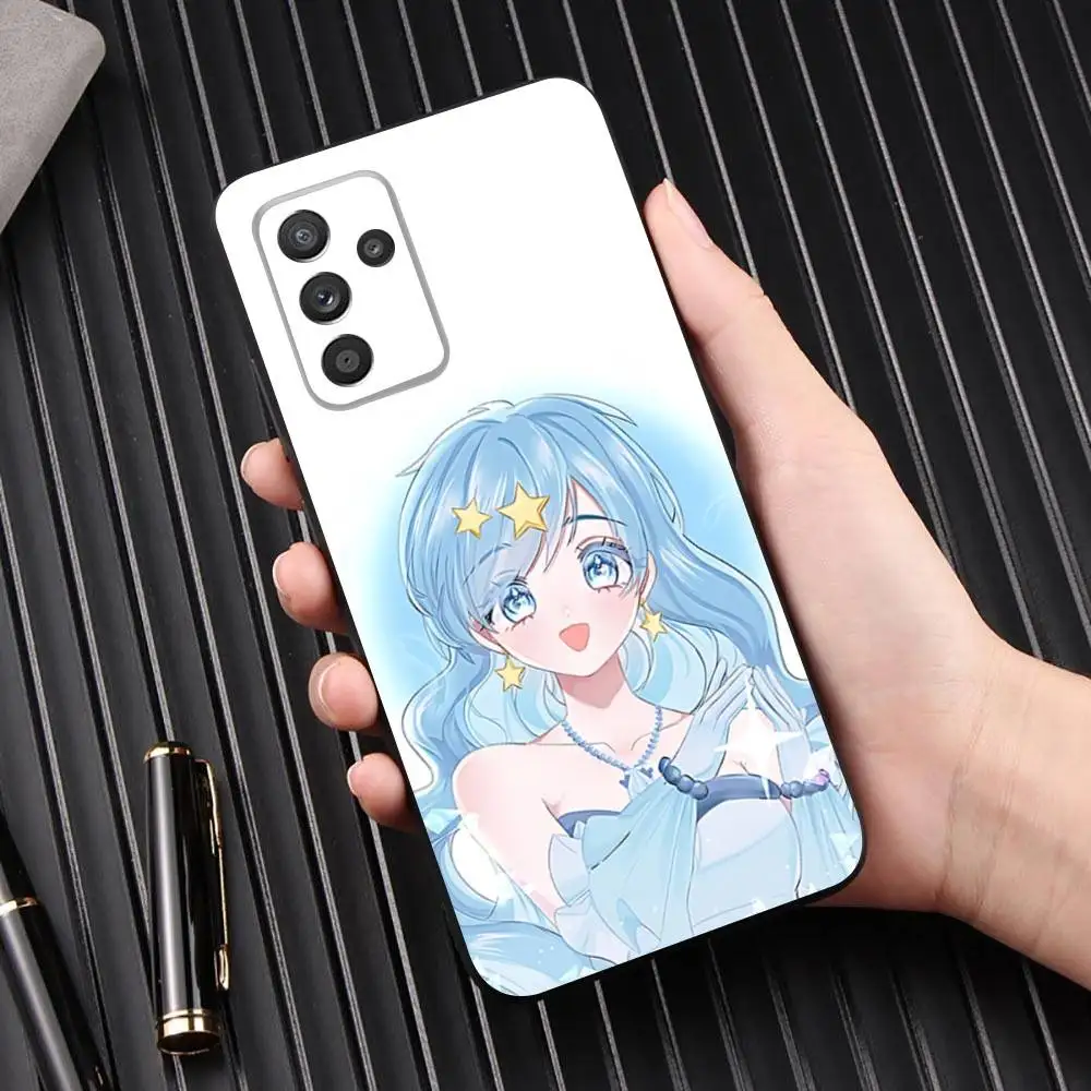 حافظة هاتف M-Mermaid Melody Pichi لهاتف سامسونج جالاكسي A 91,80,73,72,53,52,51,22,5G,Plus,J,Note غطاء أسود ناعم