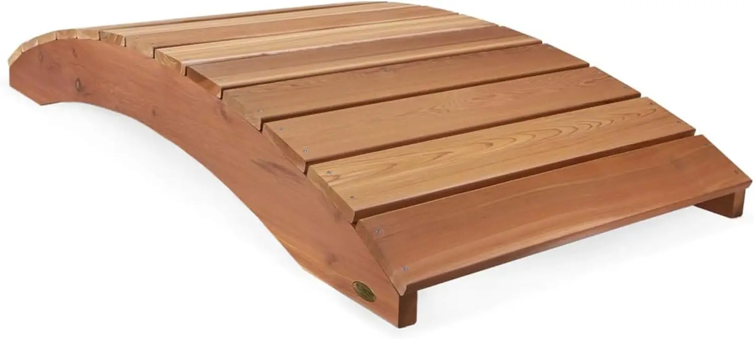 

Wooden Bridge Outdoor Garden Walkway for Backyard Ponds 6 Natural Landscaping Pathway Wood Decor and Accessories for Yard