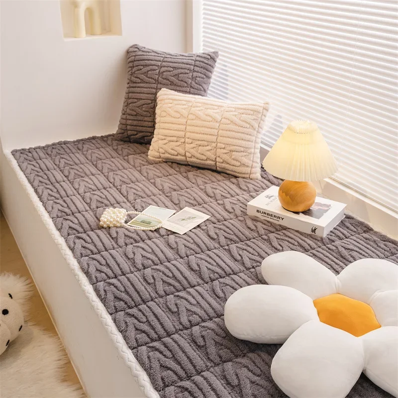 

Modern Sofa Cushion Plush Floating Window Pad 2025 Four Seasons Universal Sofa Cushion Thickened Anti Slip Bedroom Balcony Mat