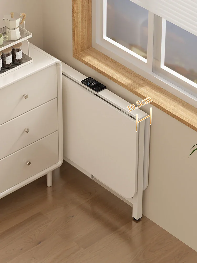 

Dining table folding small apartment household rectangular rental house simple free installation