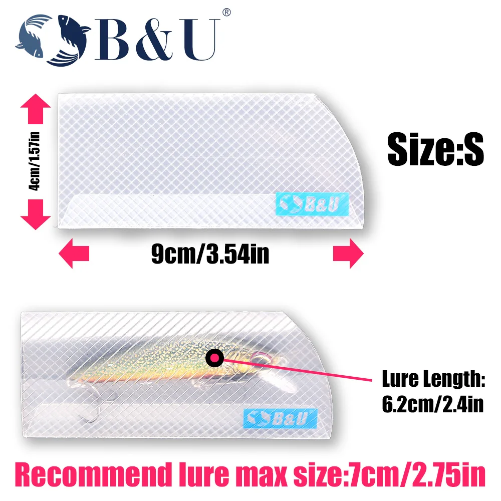 أكياس تخزين طُعم الصيد من B&U - حامل طُعم للطعوم الصلبة/الناعمة، عبوة متعددة لمعدات صيد الأسماك في المياه العذبة والمياه المالحة