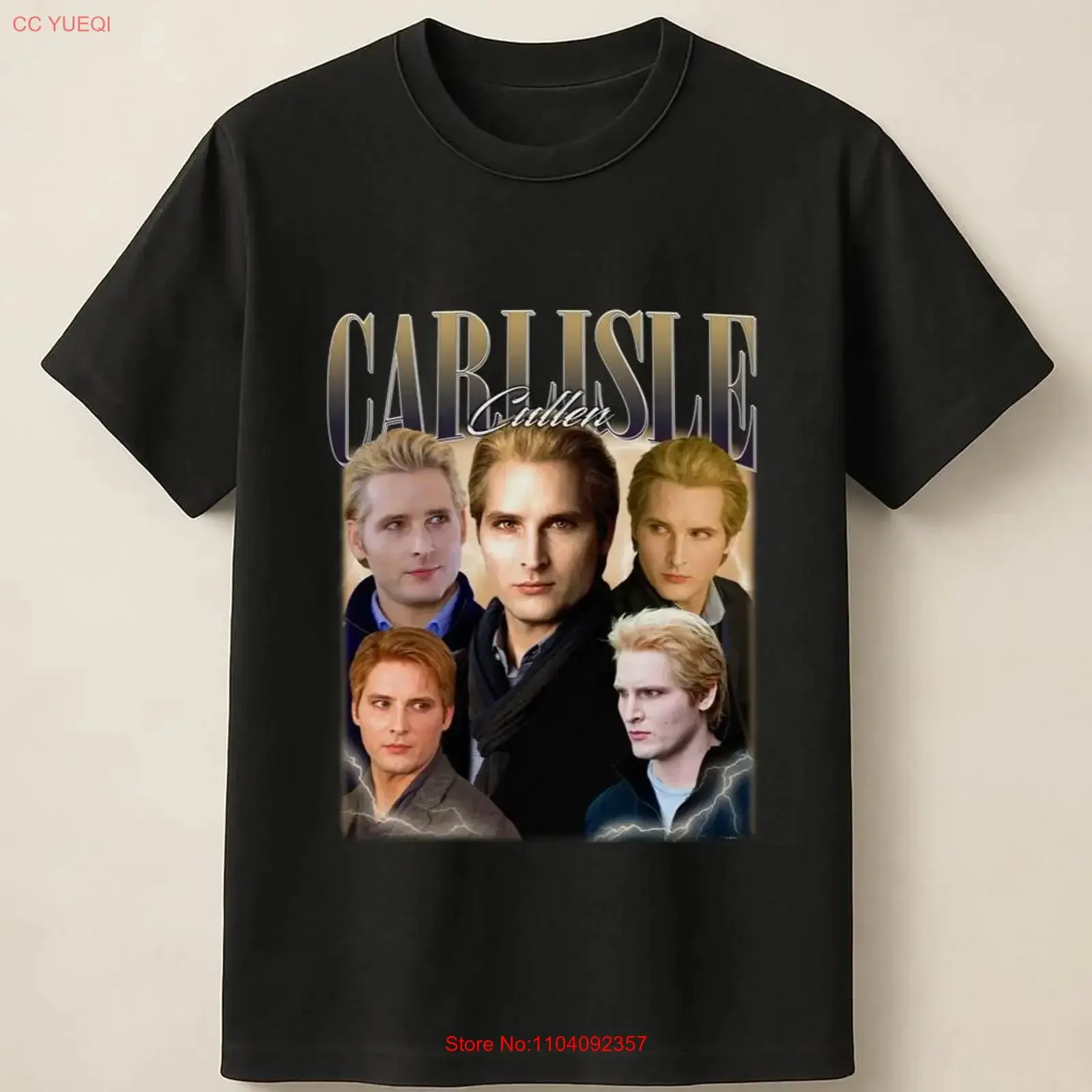 Carlisle Cullen Twilight Saga Tribute with Multiple Looks T Shirt vintage Washed Slightly graphic Breathable streetwear