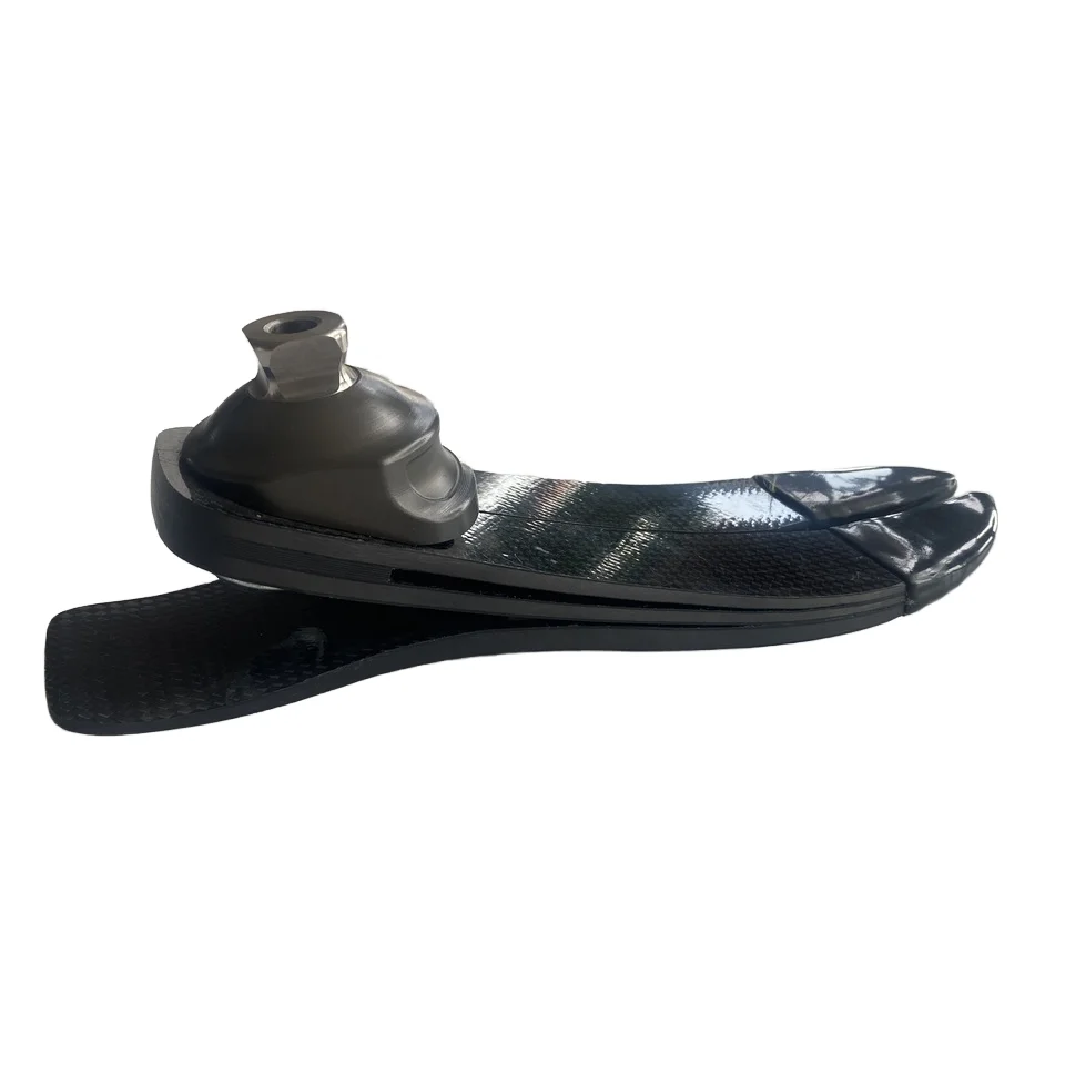 Price New Carbon Fiber Low Ankle Prosthetic Foot with V Heel Artificial Foot Black 16-27 CM Model